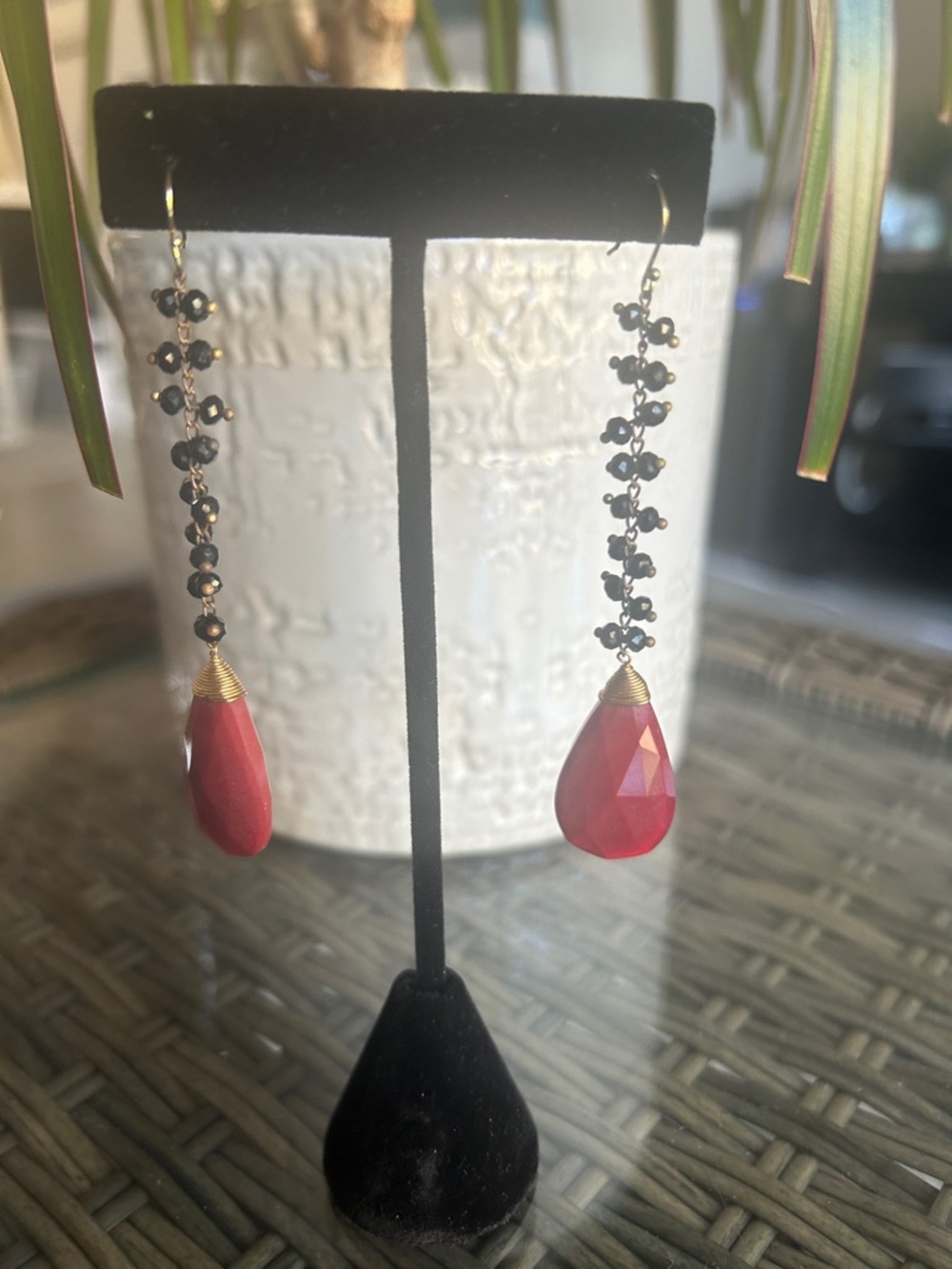 Delicate Pink Teardrop Dangle Earrings - Elegant Women’s Jewelry